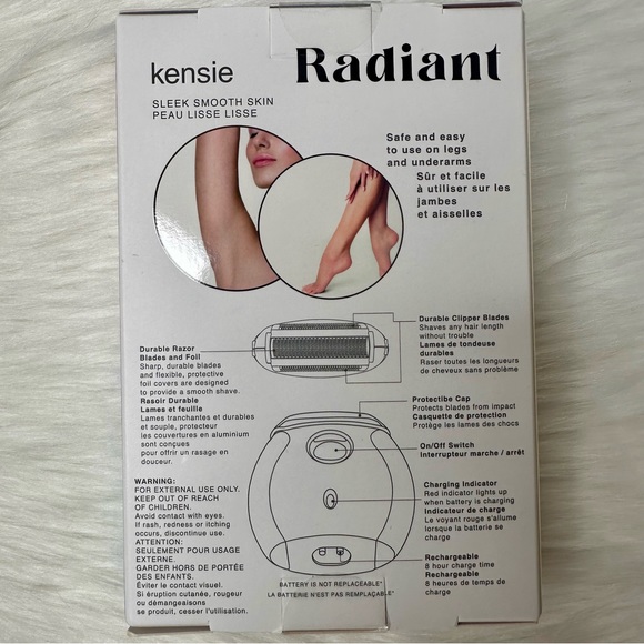 Just In! NIB Kensie Radiant Wet/Dry Hair Removal - Picture 4 of 8